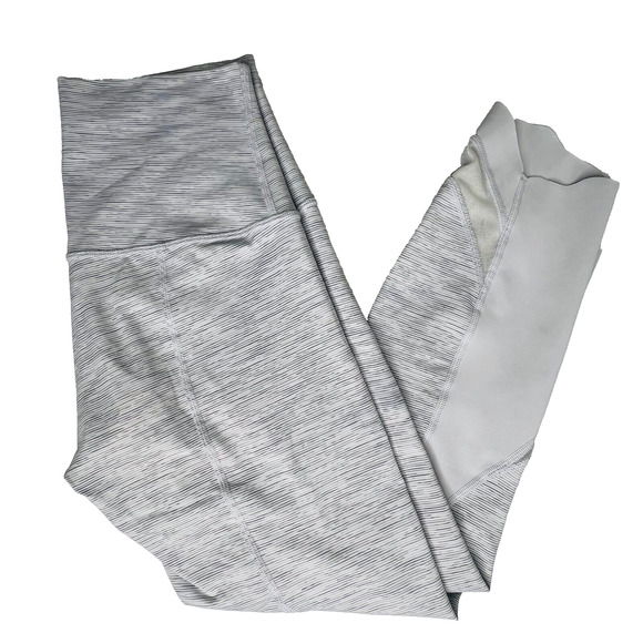 Lululemon Wunder Under Crop II Scallop 24" Nimbus Battleship Women's Size 4‎ - Picture 1 of 6